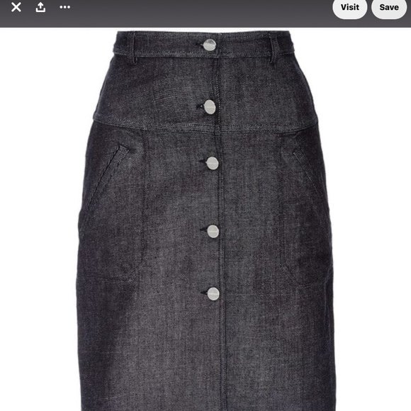 NWT CARVEN MINI JEAN SKIRT - Picture 2 of 6